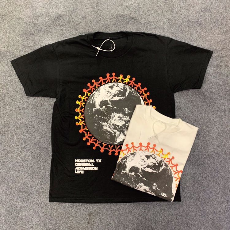 Travis Scott Cactus Jack Festival Tee 说唱地球短袖T恤 tee