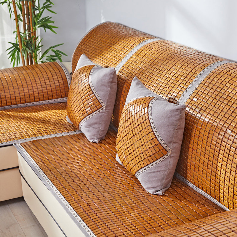 沙发夏季麻将客厅凉席竹席垫子夏天席子坐垫沙发垫