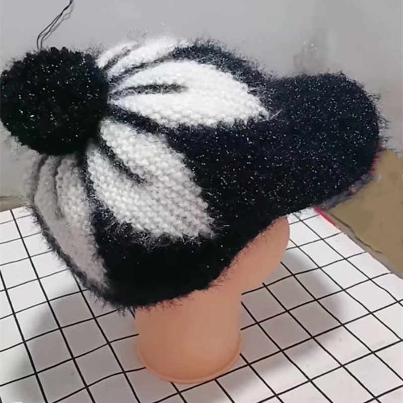 编织材料亮丝帽子毛线绒毛松鼠包松鼠丝线鸭舌帽毛线