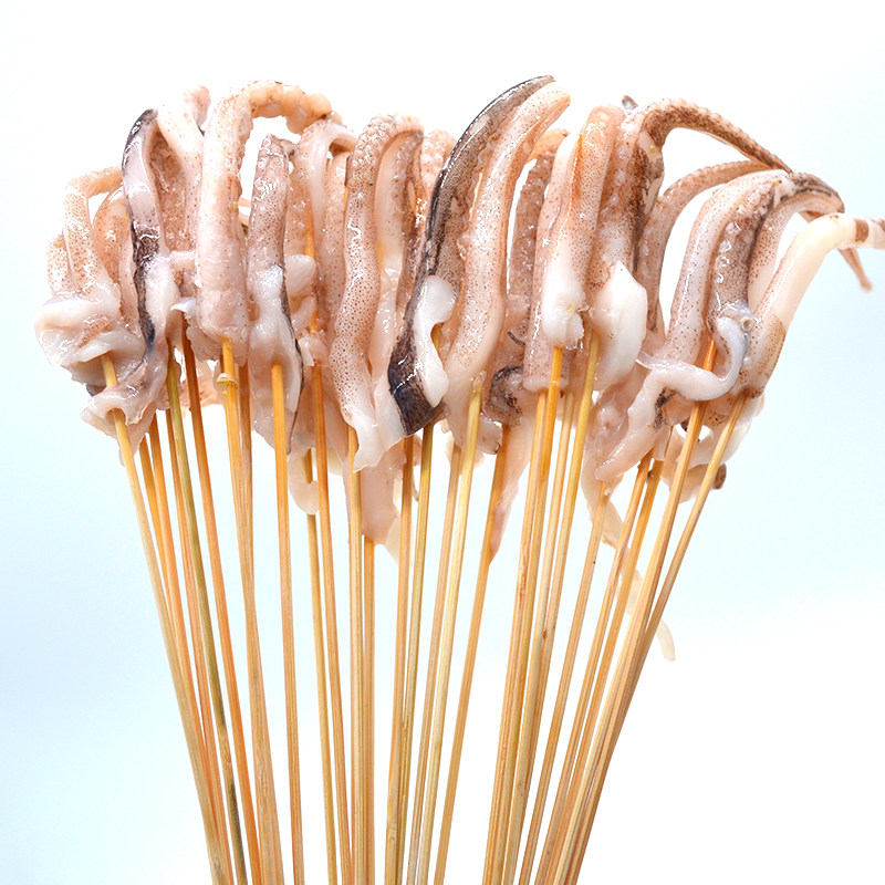 鱿鱼小串鱿鱼须串小串单须头新鲜冷冻铁板烧烤手把串2000串包邮