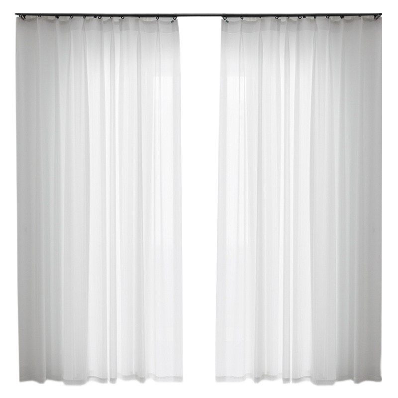 月珑纱透光不透人阳台客厅成品纱帘