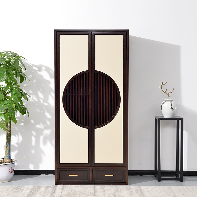 中式新中式家具整装样板卧室现代衣橱收纳合大衣柜