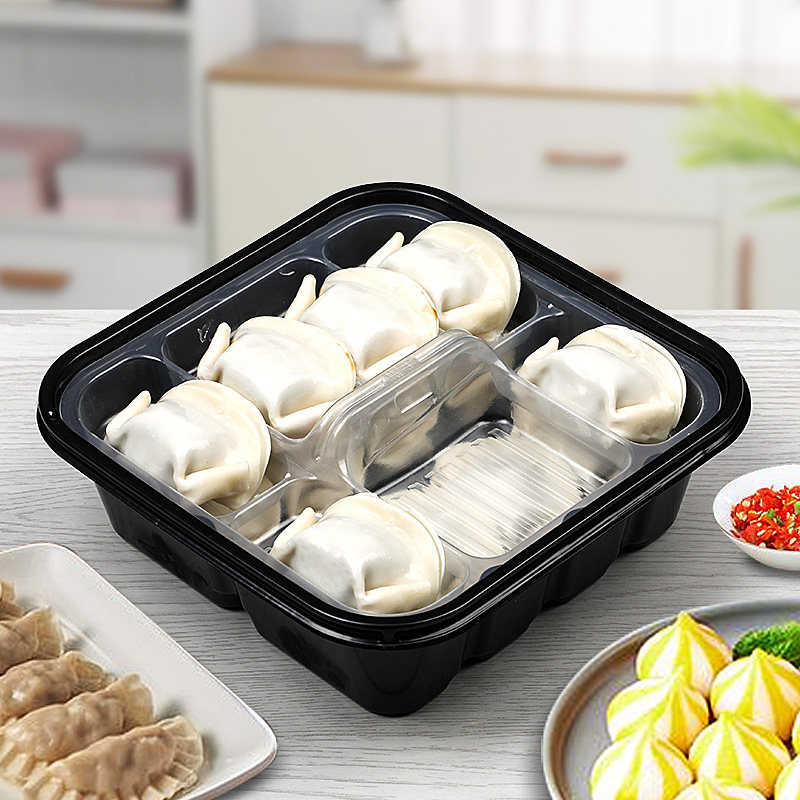 赛卓高档饺子一次性水饺打包15格商用外卖饭盒一次性餐盒