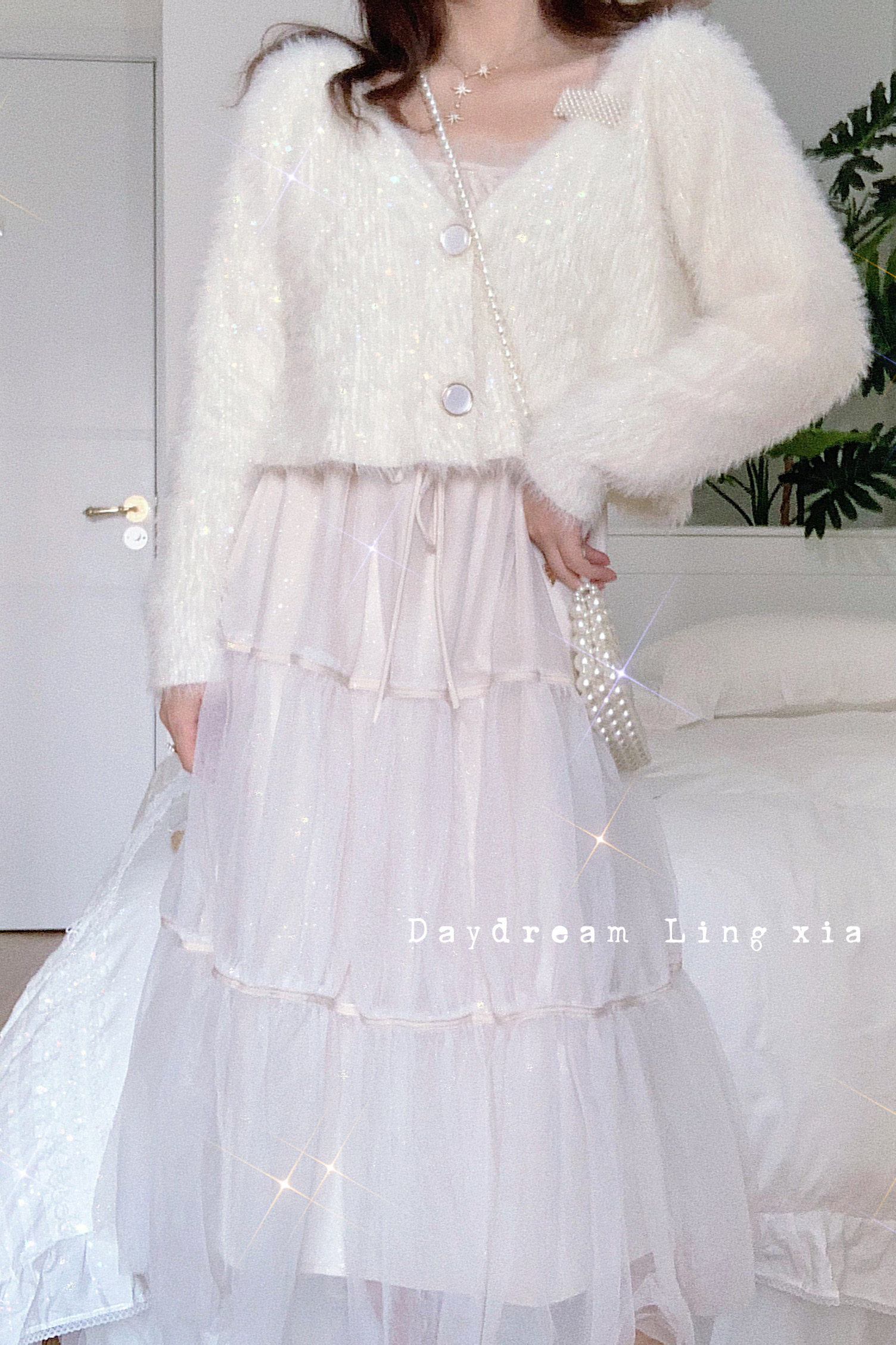 仙气长裙温柔小清新森系超仙连衣裙森屿女网仙女连衣裙