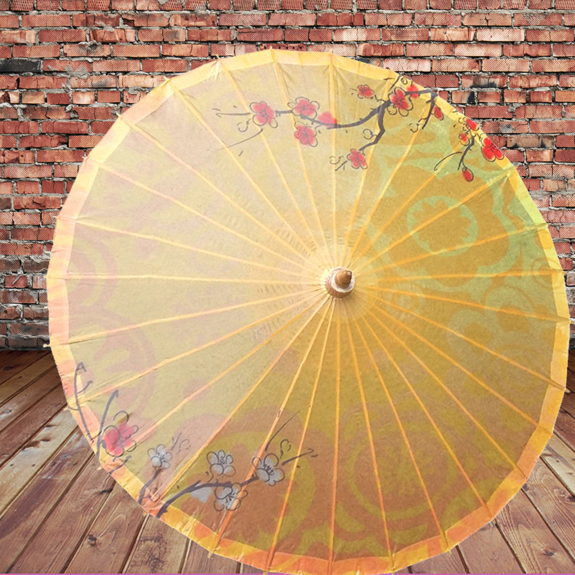 黄色梅花油纸伞古典仿古防雨古风舞蹈cos旗袍工艺伞