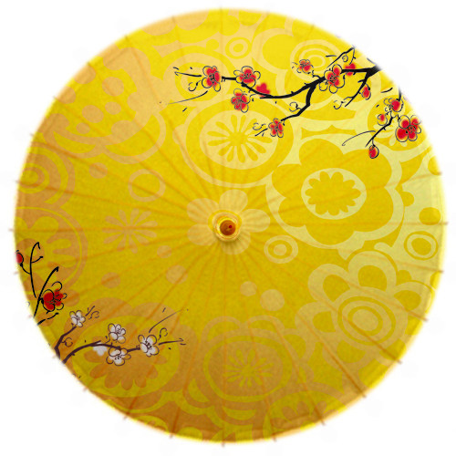 余杭油纸伞古典黄色梅花防雨古风伞舞蹈伞cos旗袍伞吊顶装饰伞