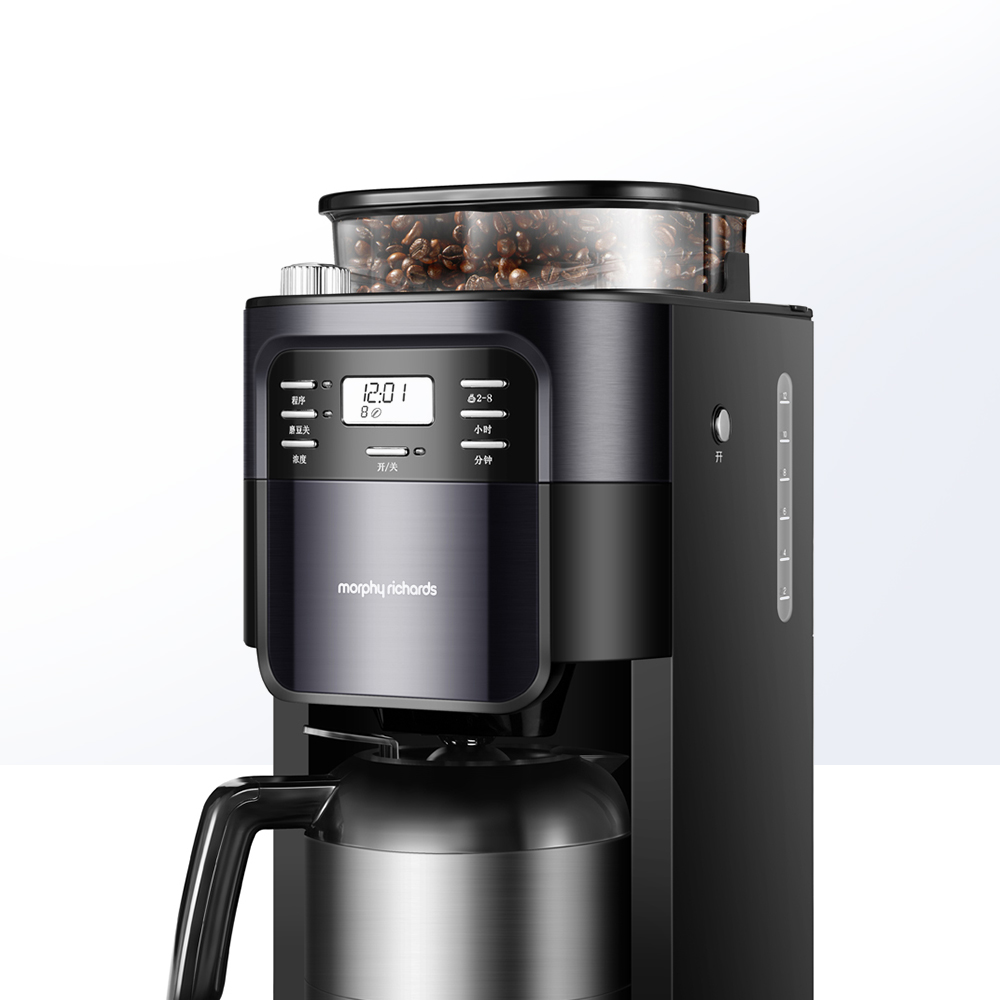 摩飞美式咖啡机全自动研磨现磨一体滴漏家用大功率咖啡机