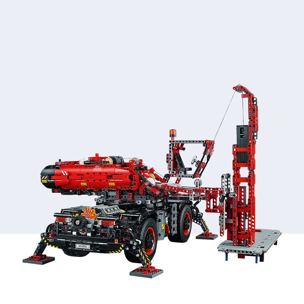 【直营】lego乐高积木拼装玩具机械组系列复杂地形起重机 42082
