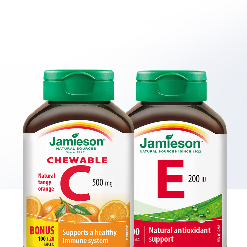 维生素jamieson健美美生进口维他命润白vc正品复合维生素c