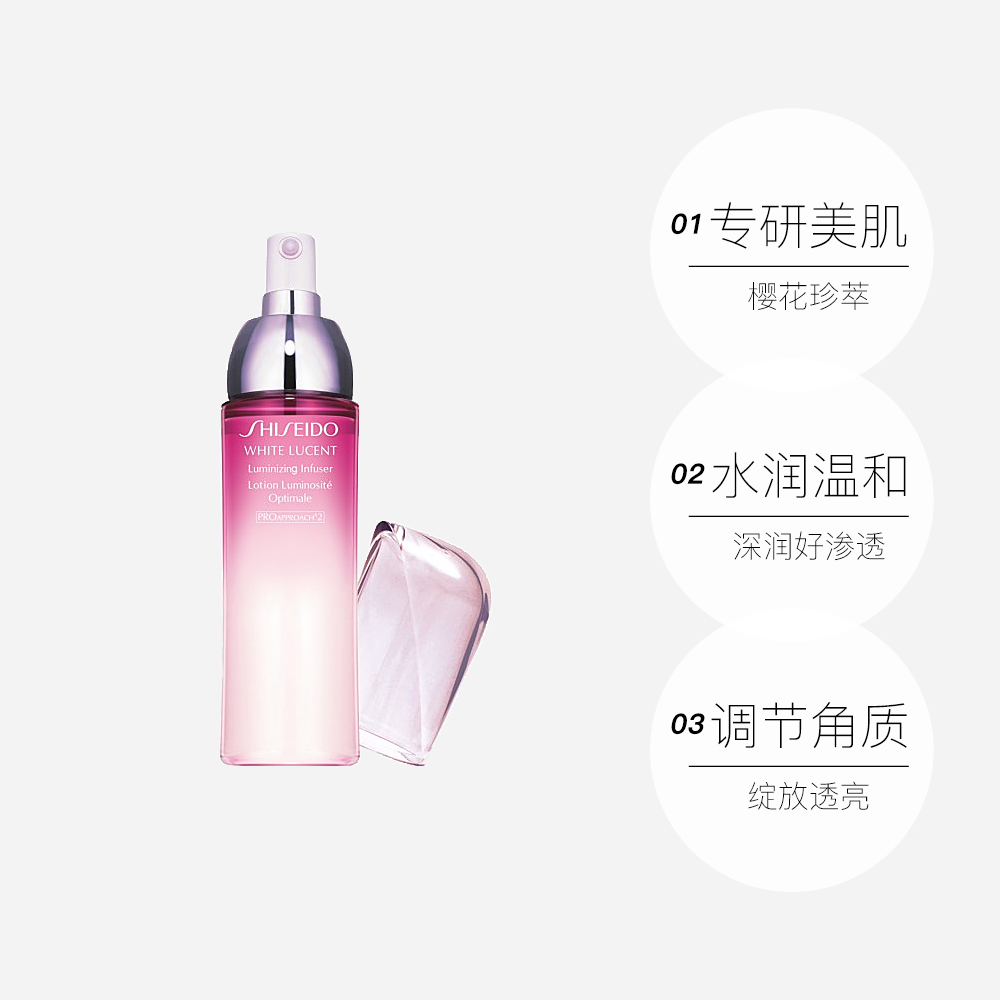 【直营】资生堂新透白美肌臻白祛斑精粹水150ml 淡斑提亮净透焕白