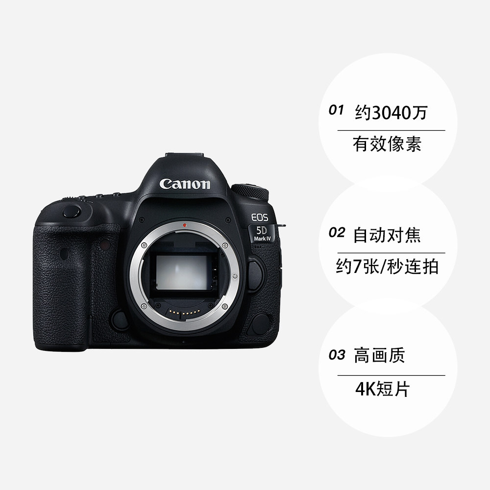 自营佳能canoneos5dmarkiv单反相机专业级全专业数码单反