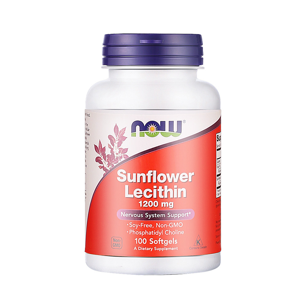 直营now诺奥向日葵卵磷脂软胶囊中老年1200mg不含大豆卵磷脂