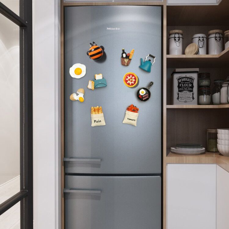 北欧卡通可爱创意抖音3d立体冰箱贴磁ins冰箱磁性贴