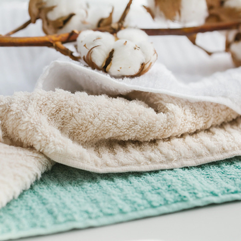 4条装家用不掉毛素色毛巾纯棉成人男女情侣柔软超吸水纯色洗脸帕