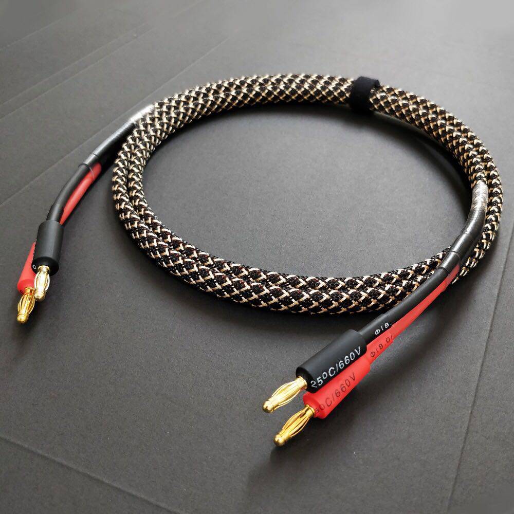 音箱线音响线喇叭线纯铜专用线音响连接线香蕉头音频线插双头专业