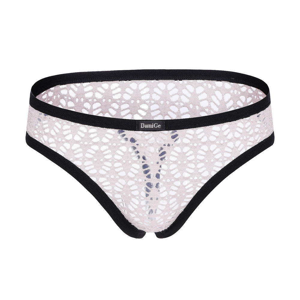 杜米国际男士内裤低腰网纱透明性感情趣内裤