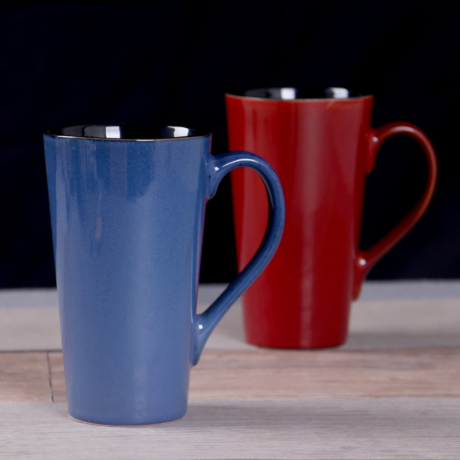北欧杯子ins简约马克杯 大容量陶瓷杯带盖带勺咖啡杯复古瓷杯创意