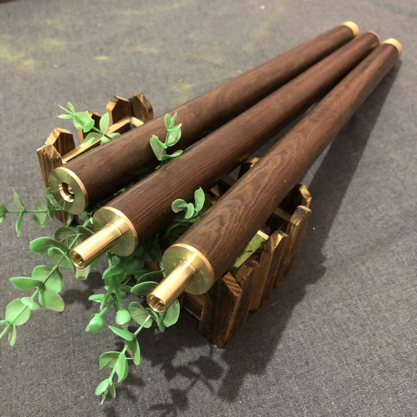 红木檀木健身气功太极养生杖拼折叠拼接三合一更多武术装备