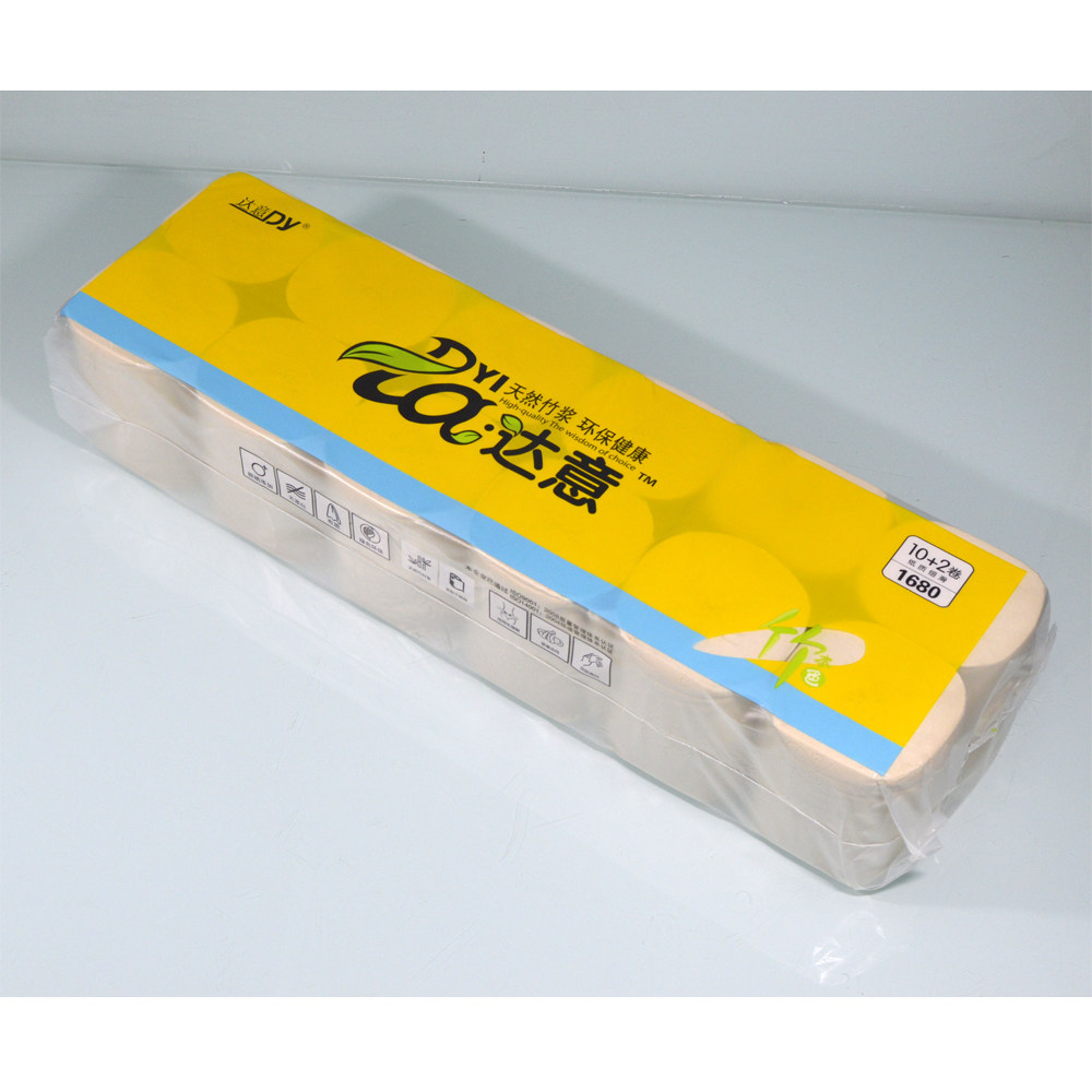 达意卫生纸卷筒筒纸竹浆本色y39562手纸3360克包邮平板卫生纸