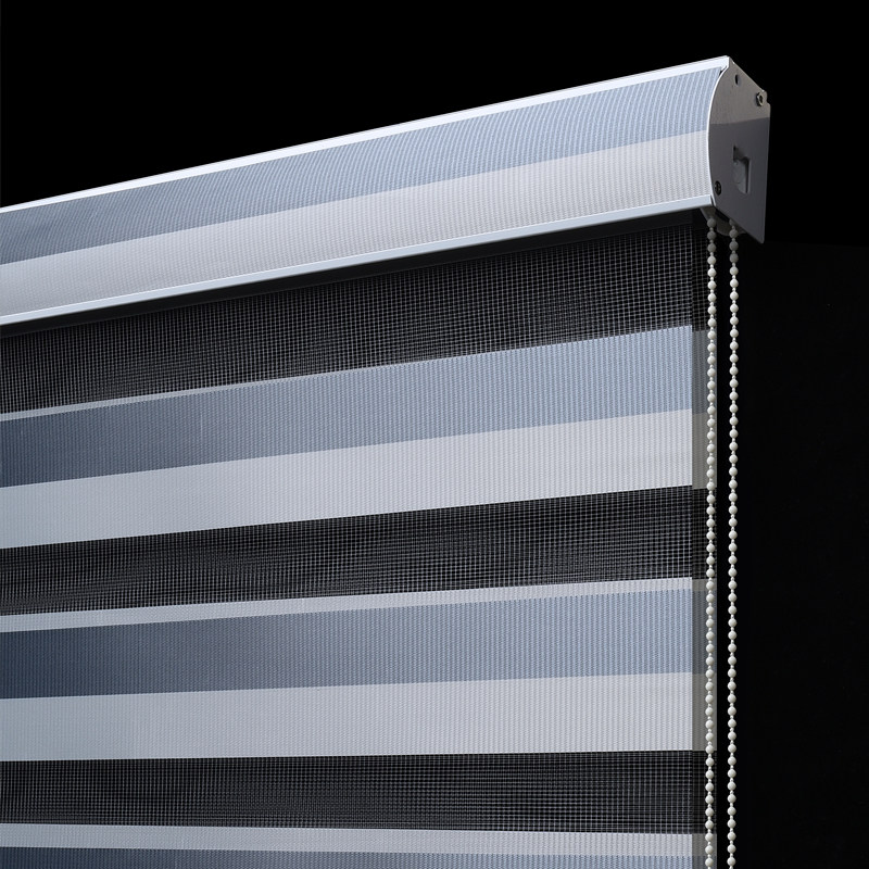 柔纱卷帘双层加厚遮光窗帘百叶窗卧室卫生间办公室卷帘