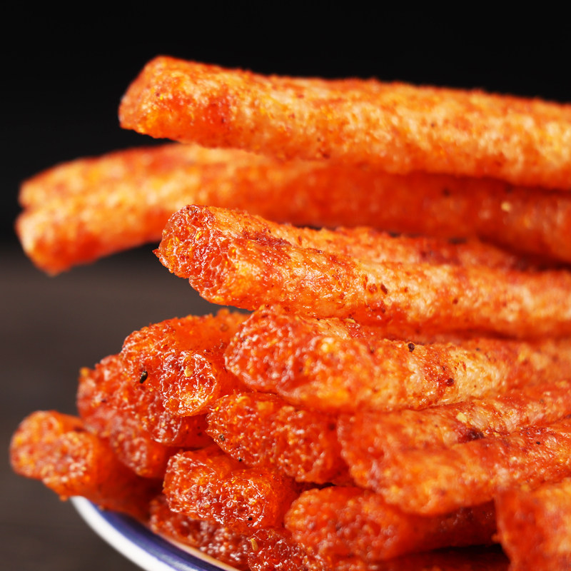 向东辣条麻辣双胞158g 湖南特产熟食儿时怀旧面筋条零食香辣小吃