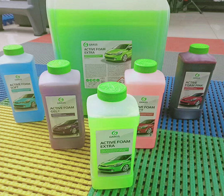 grass绿色泡沫色彩粉色红色大桶进口格拉斯洗车车用清洗