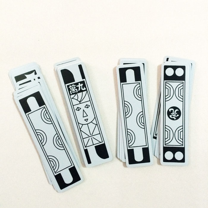 老牌纸牌麻将将牌老年人长条小鱼鱼牌花牌柳叶纸麻将