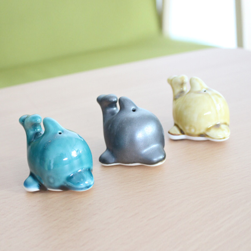 素坯小海豚风铃20个陶瓷半成品陶艺diy釉下彩绘模型制作工具