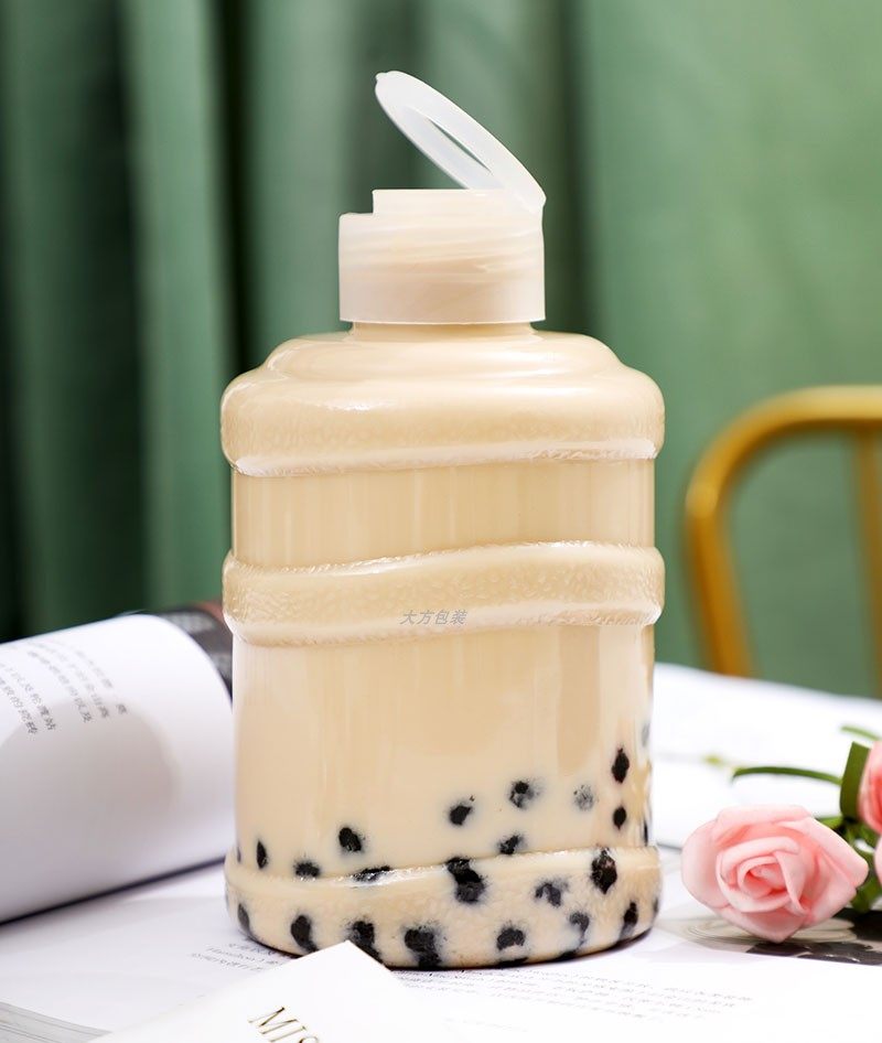 650ml透明加厚迷你水桶奶茶茶杯创意网红果汁塑杯