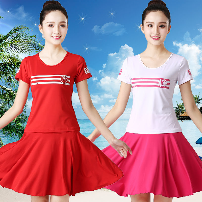 柏芙莲广场舞服装夏装套装新款中老年拉丁舞蹈服装演出服跳舞衣女