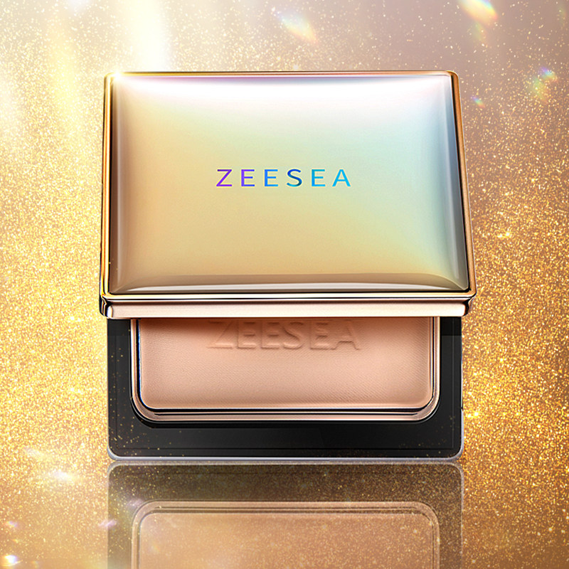 zeesea滋色李汶翰代言蜜粉饼控油持久防水防汗遮瑕