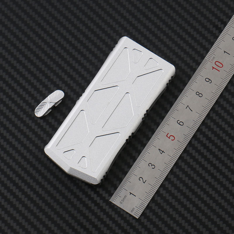 小龙微技术飞鱼白兵刀柄套航空铝合金T6-6061数控电脑CNC配件