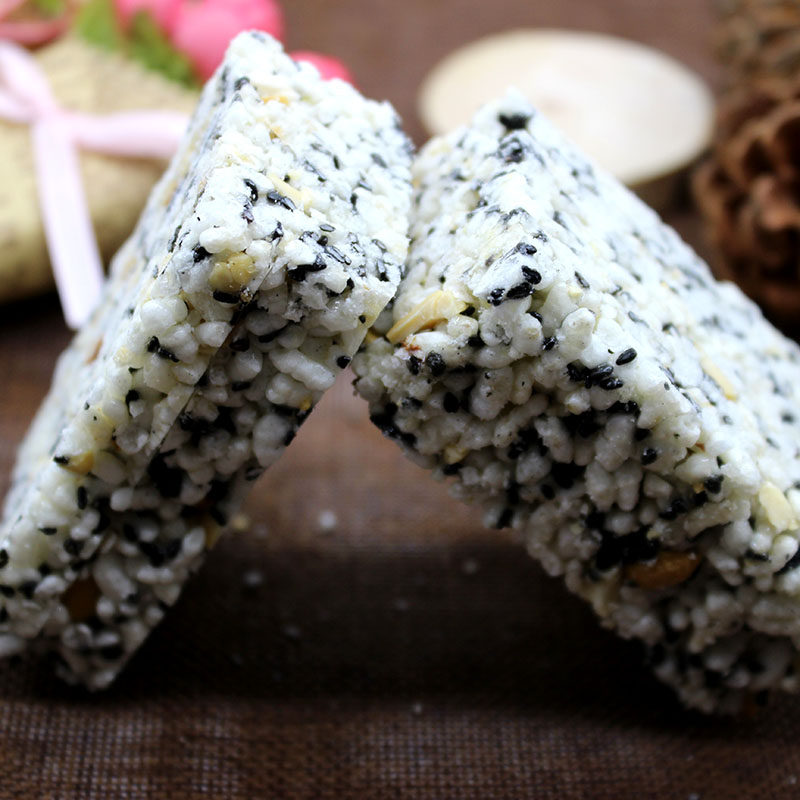 福安香脆炒米手工黑芝麻炒米糖宁德寿宁周宁特产米粕500g