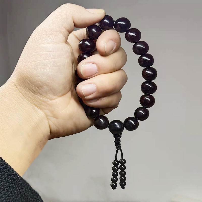精品野生木患佛珠无患菩提提子手持念珠静心佛珠