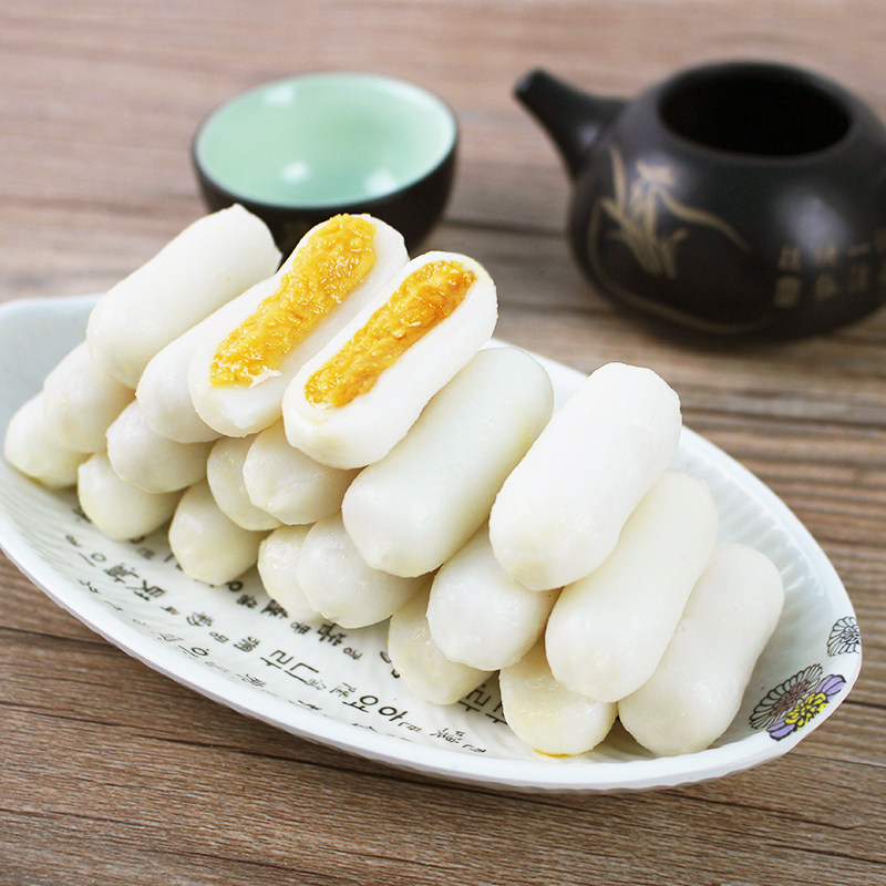 年糕蛋黄韩式咸蛋夹心部队火锅食材韩国速食年糕