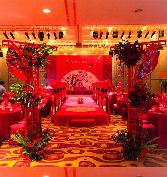 道具中式新款婚庆中华铁艺拱门婚礼舞台布置拱门