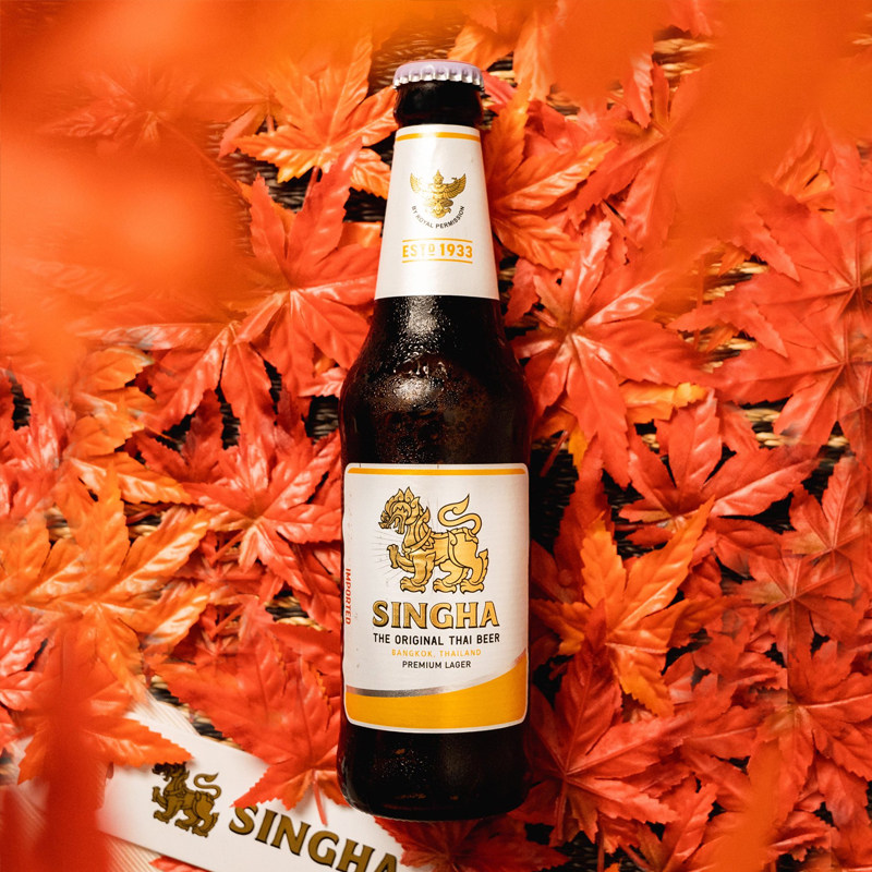 泰国啤酒singha进口胜狮淡色拉格精酿麦香黄啤酒啤酒