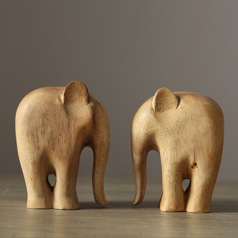 迦乐乐家居北欧日式乡村pattaya手工原木雕刻芭堤摆件