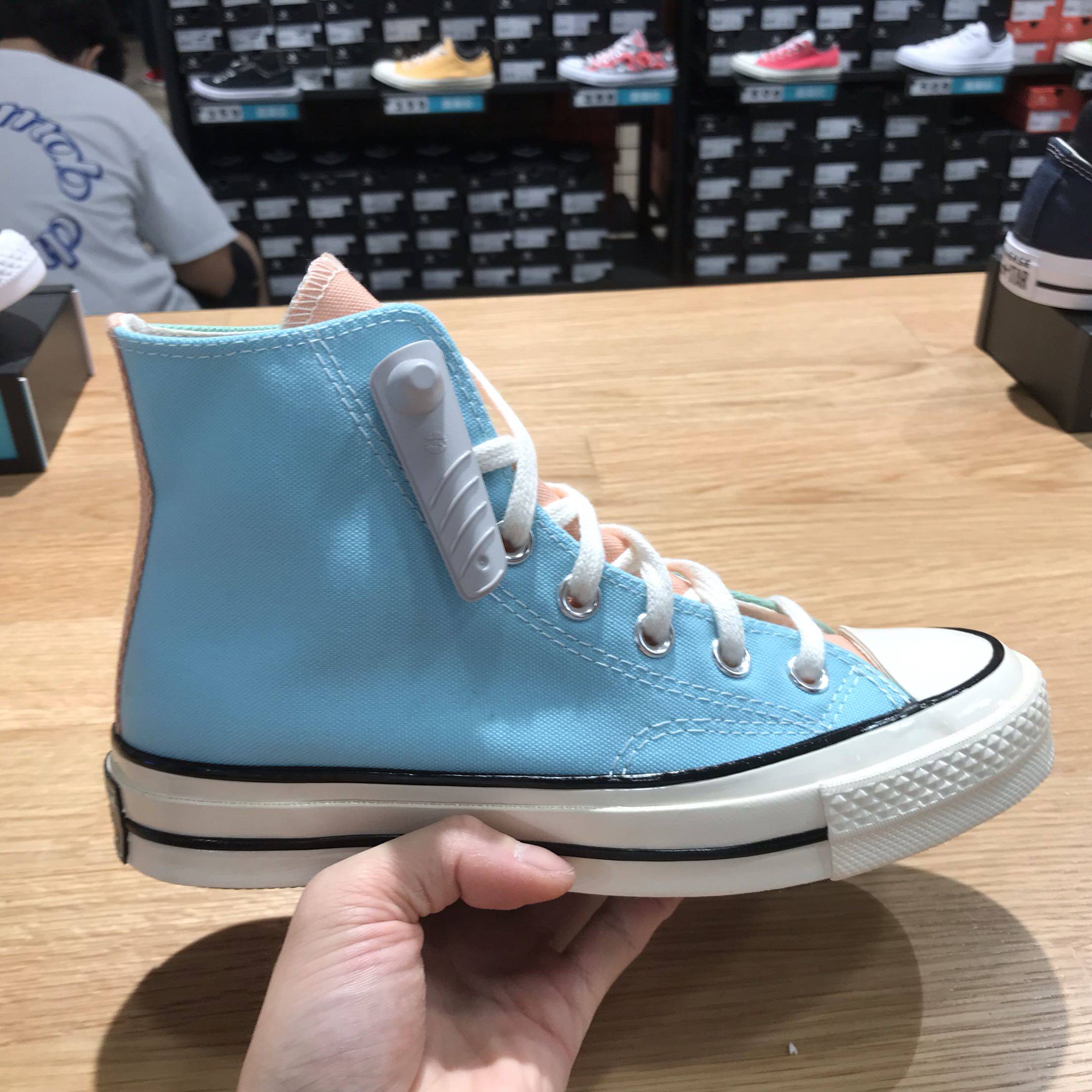 匡威新款1970s三星星标复古潮流多色拼接鸳鸯帆布鞋