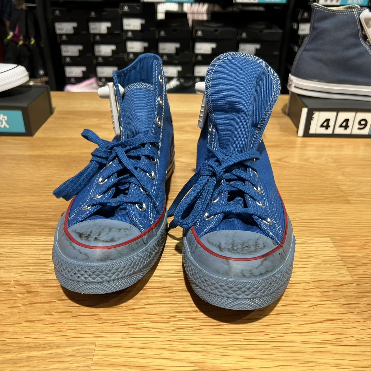 匡威1970s三星星标复古做旧脏脏个性蓝色高帮帆帆布鞋