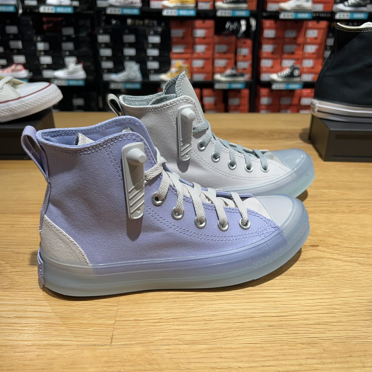 匡威新款cx透明果冻底超轻撞色高帮帆布鞋帆布鞋