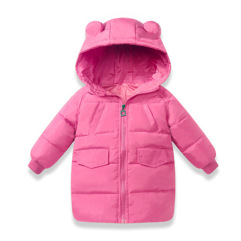 儿童羽绒棉衣加厚男童外套女童棉服中长款中大童宝宝外套反季清仓
