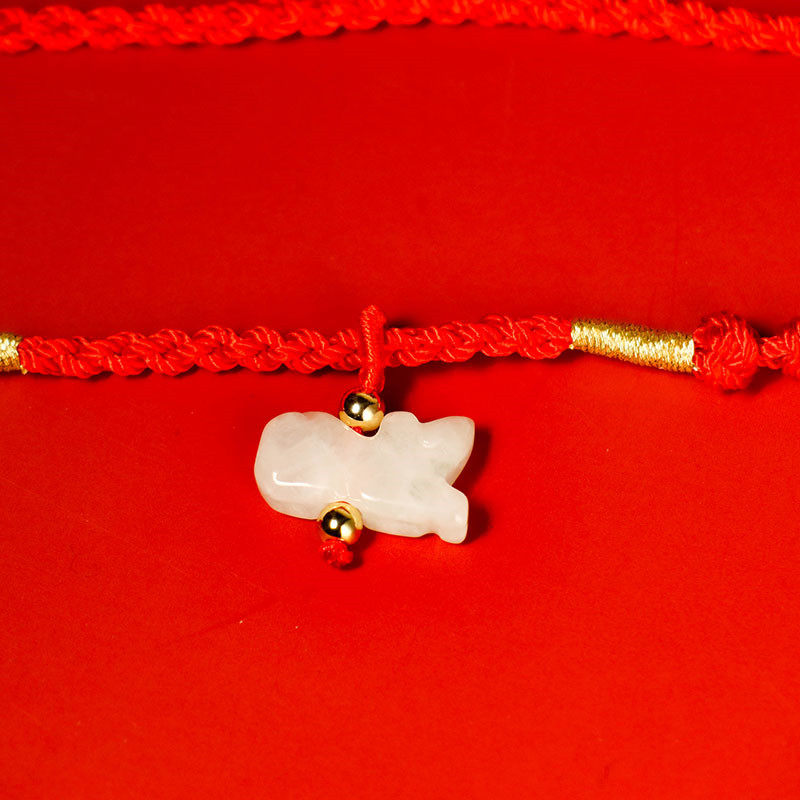 月石灵缘安岁保庆红绳腰链男2022属虎本命年腰带其它首饰