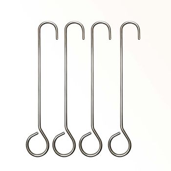 Hook 304 hook stainless steel thickened pipe hook clothes drying rod windproof hook casing hook S hook ເຮືອນຄົວຫ້ອງນ້ໍາຕະຫຼອດທໍ່