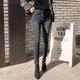 Smoke-made jeans female eight points 2021 spring new Korean high waist slim slimming small foot nine pants Smoke-made jeans female eight points 2021 spring new Korean high waist slim slimming small foot nine pants