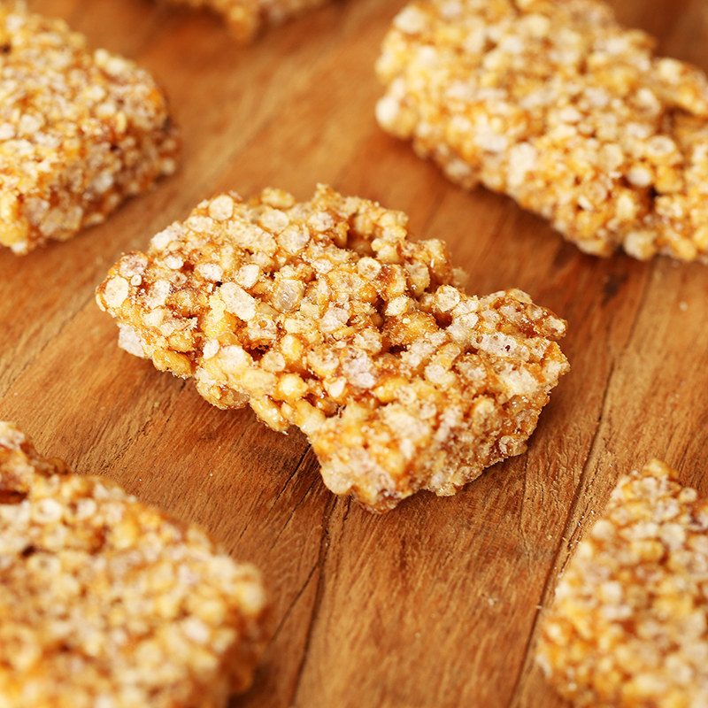 安徽特产农家手工自制炒米糖米米花糖小米花生传统糕点