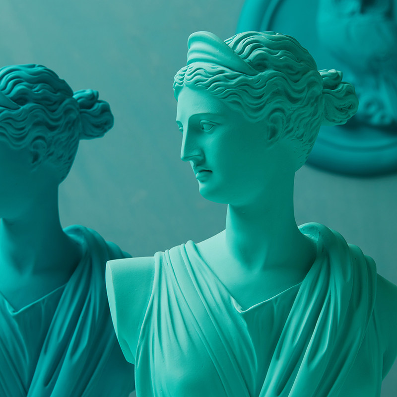 sophia狩猎女神阿尔忒弥胸像半身像希腊雕像欧式摆件