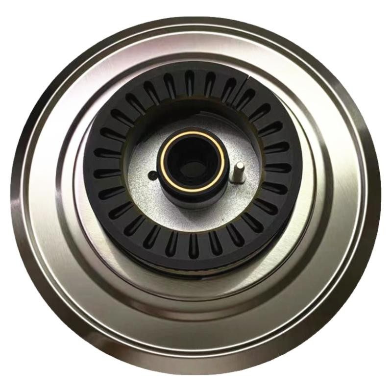 家用燃气灶配件铝炉头集成灶带螺纹上进风火一体烟机灶具配件