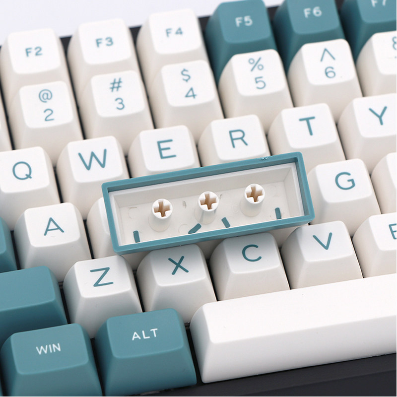 maxkey二色注塑abs键帽绿白配色sa高度机械键帽