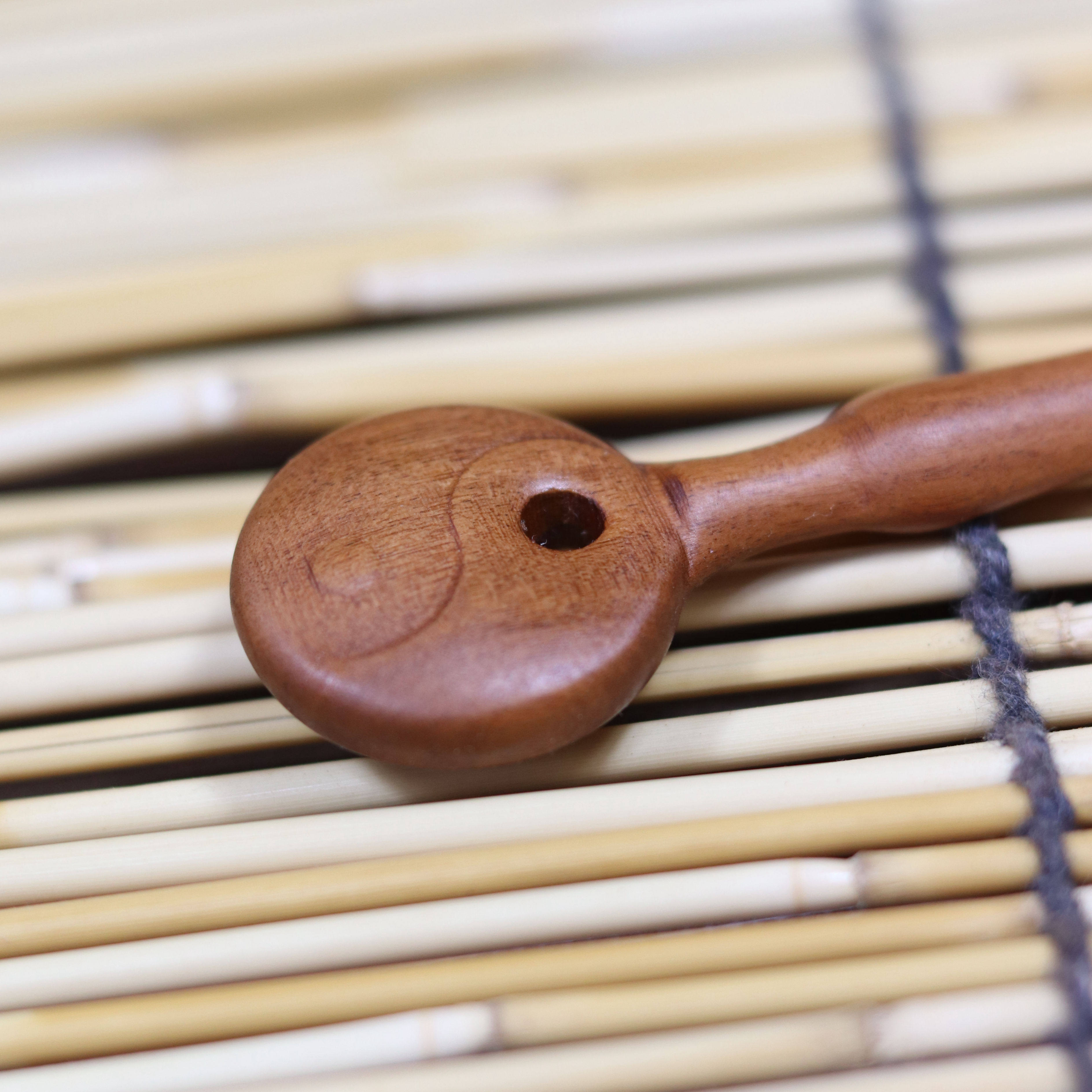 枣木道士阴阳太极国风中国发饰道教盘发发簪其他特色工艺品